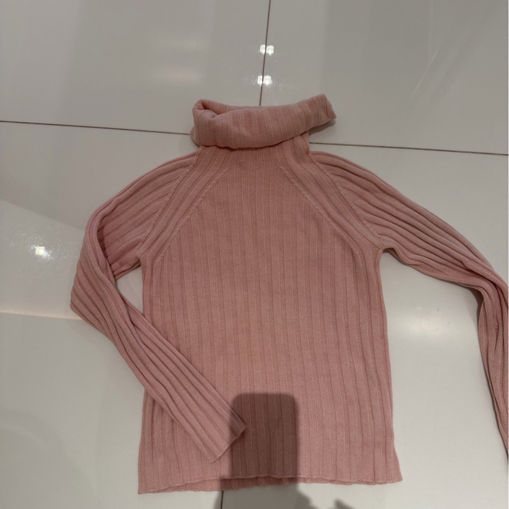 Escada Soft Pink Cowl Neck Sweater